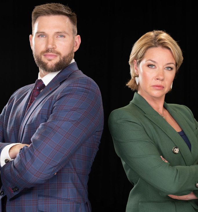 Lawyers Galina and Britton joint photo
